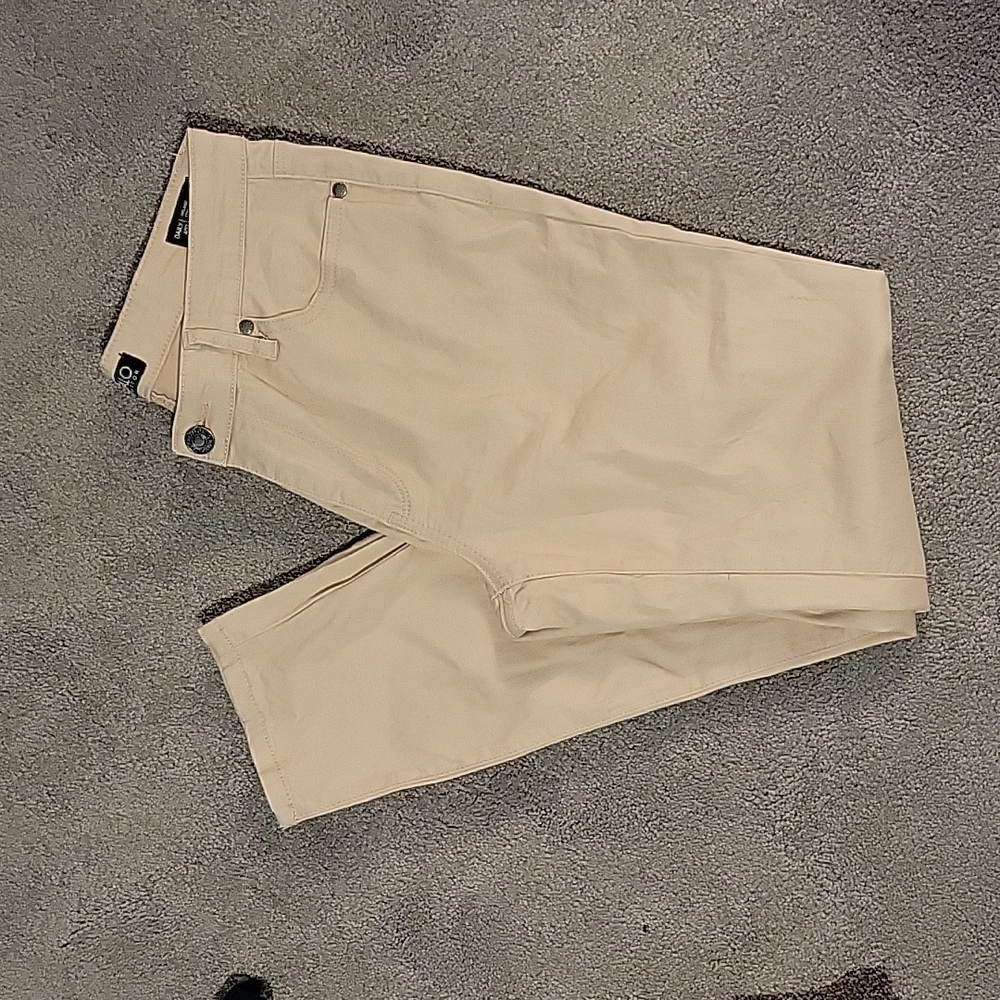 BUFFALO David Bitton Mid-Rise Stretch Skinny Ankle Grazer Light Pink Pants